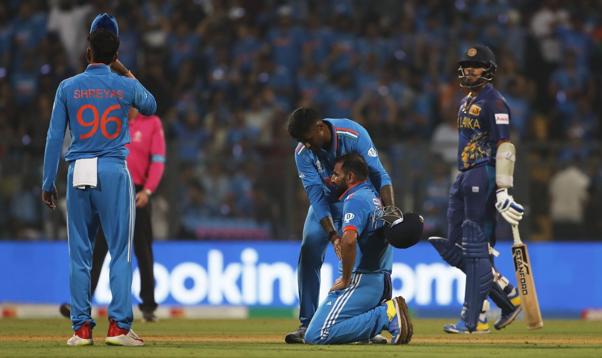 Mohammed Shami after completing his fifer vs Sri Lanka [Getty Images]