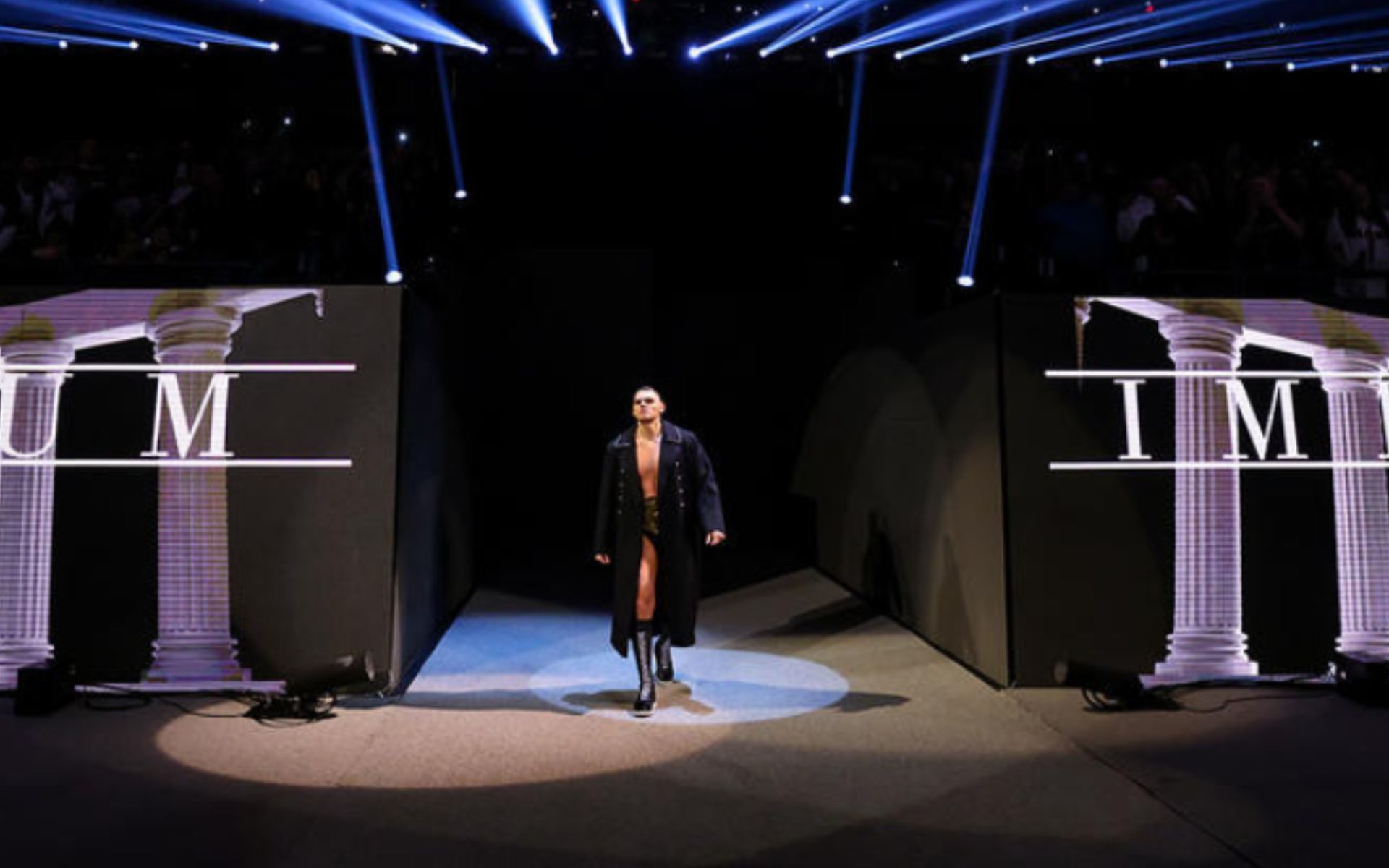 Gunther during his entrance at Survivor Series: WarGames