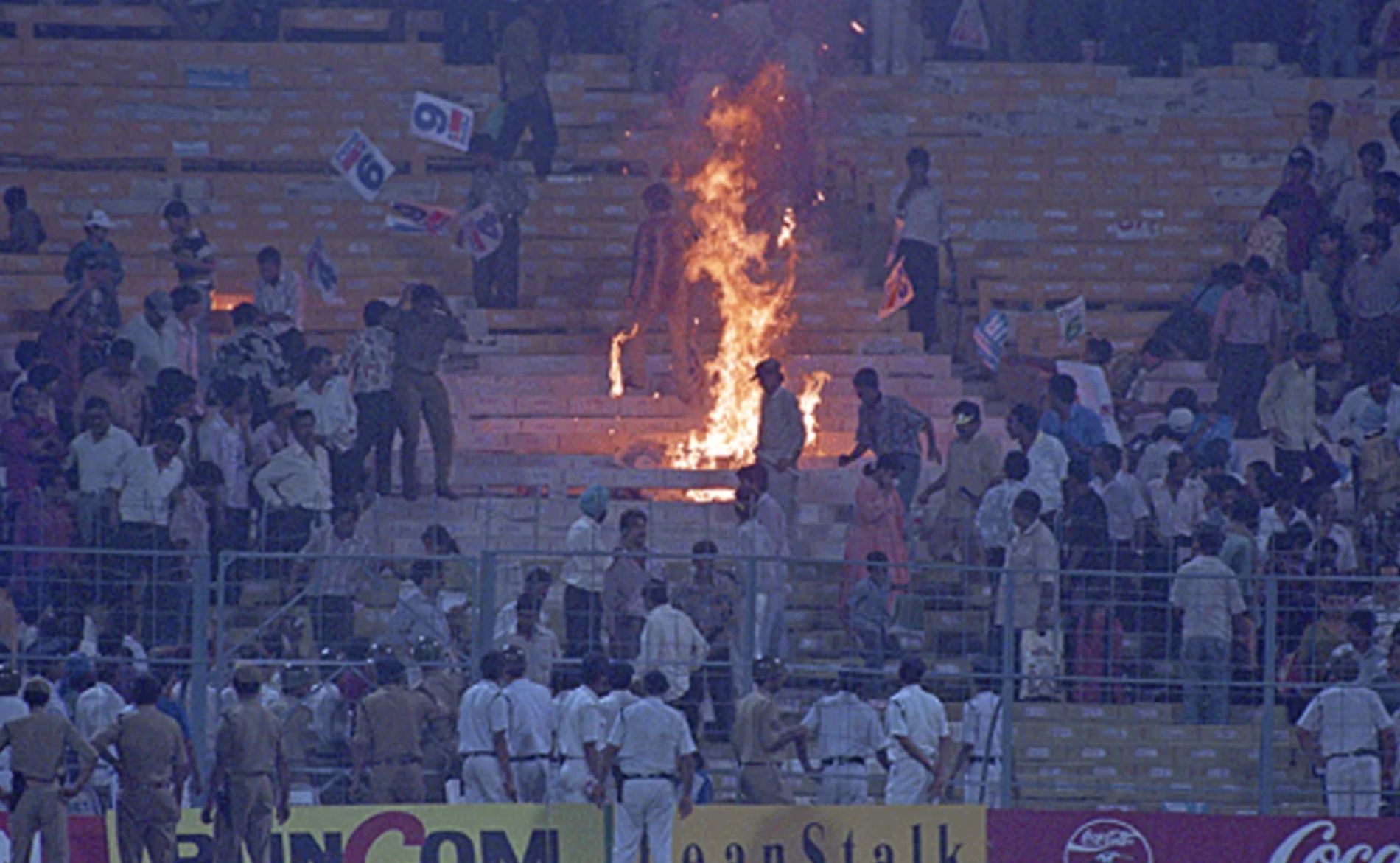 Indian fans were not impressed with the disastrous showing by the side in the 1996 semi-final.