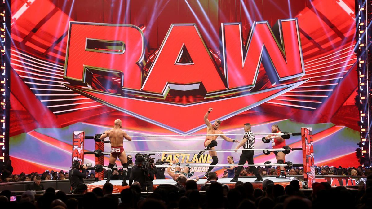 A former WWE RAW star was backstage tonight.