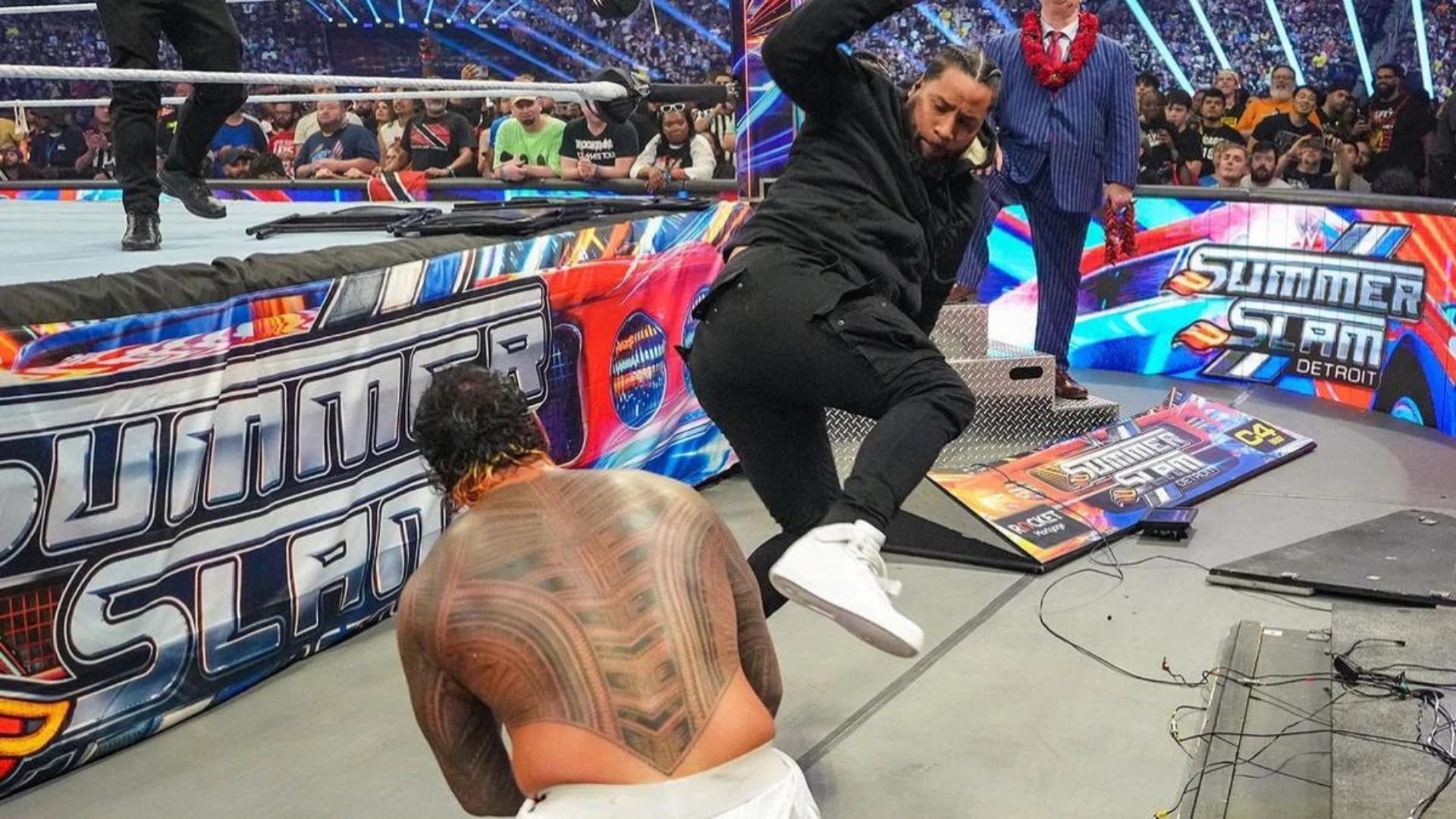 Jimmy betrayed Jey at SummerSlam 2023