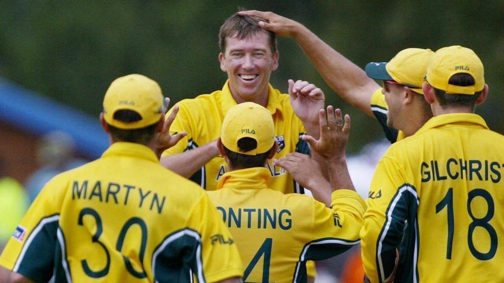 Glenn McGrath played in 4 ODI World Cup finals (P.C.:100 MB)