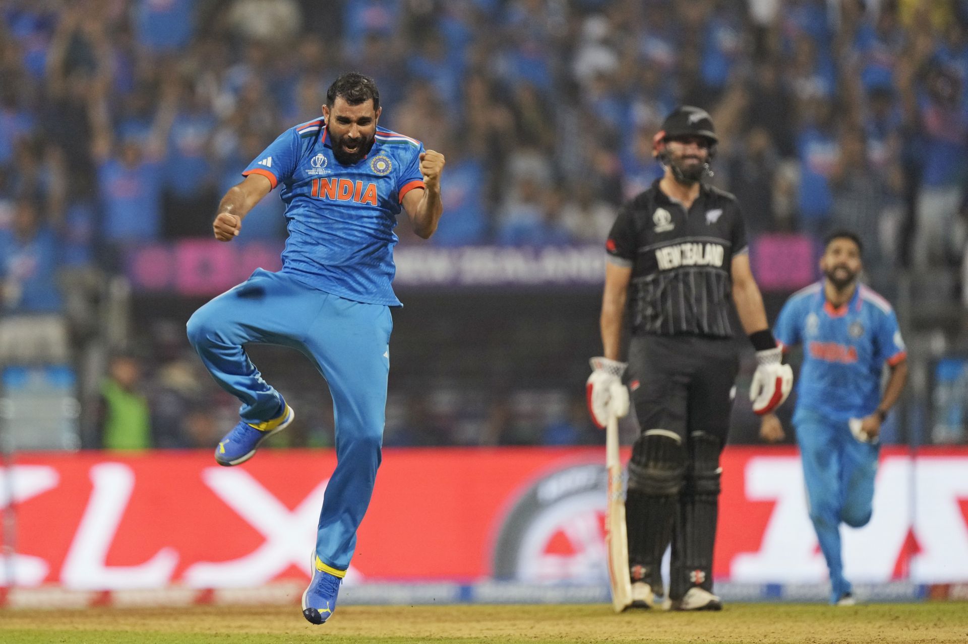 Mohammed Shami celebrates a wicket (Credits: Getty)