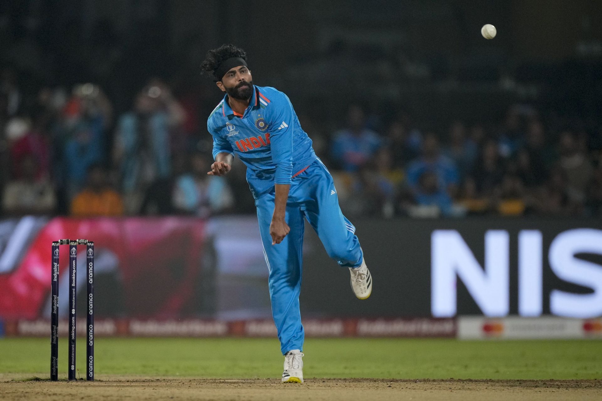 Ravindra Jadeja's economy rate in the 2023 World Cup is less than four.