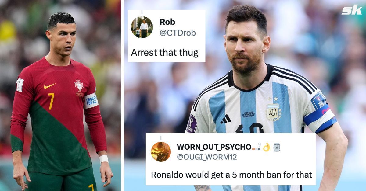 &ldquo;Ronaldo would get a 5 month ban for that&rdquo;, &ldquo;Arrest that thug&rdquo; - Fans can&rsquo;t believe Lionel Messi escaped punishment for &lsquo;ridiculous&rsquo; act in 2-0 loss