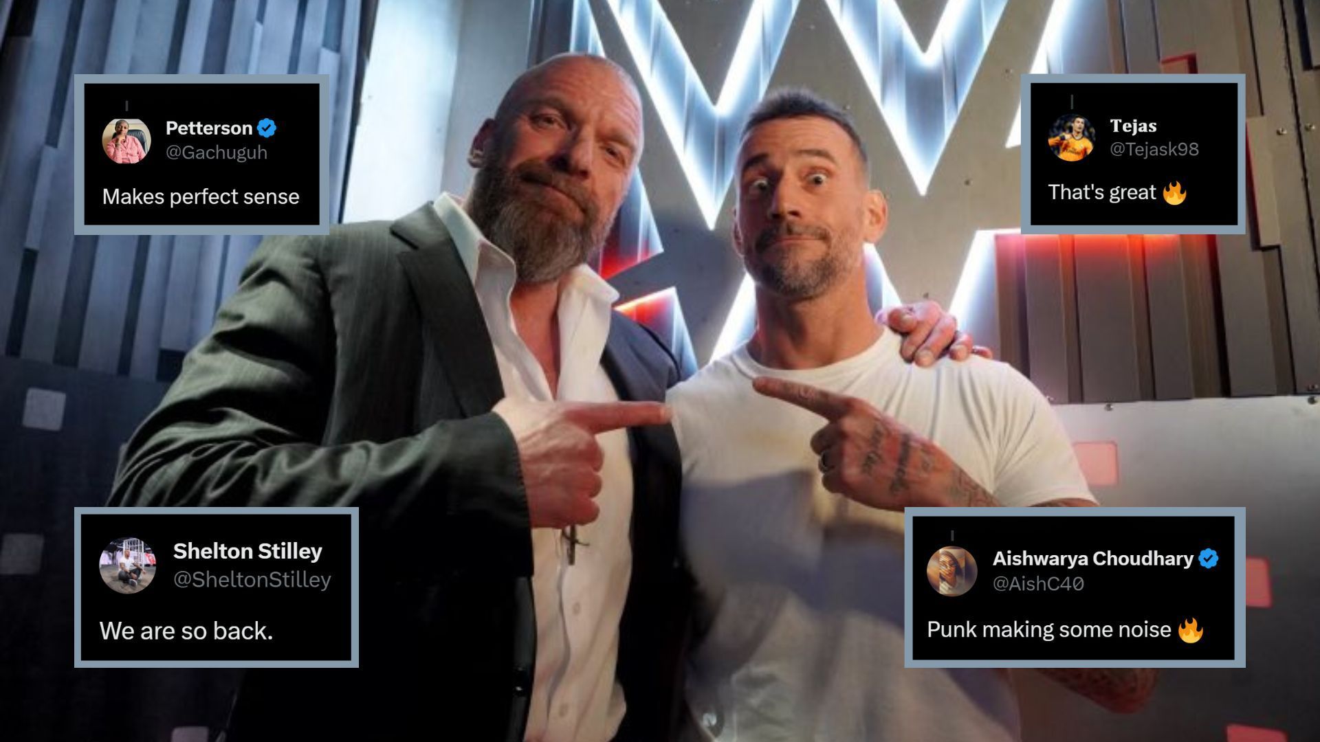 Triple H and CM Punk after WWE Survivor Series 2023!