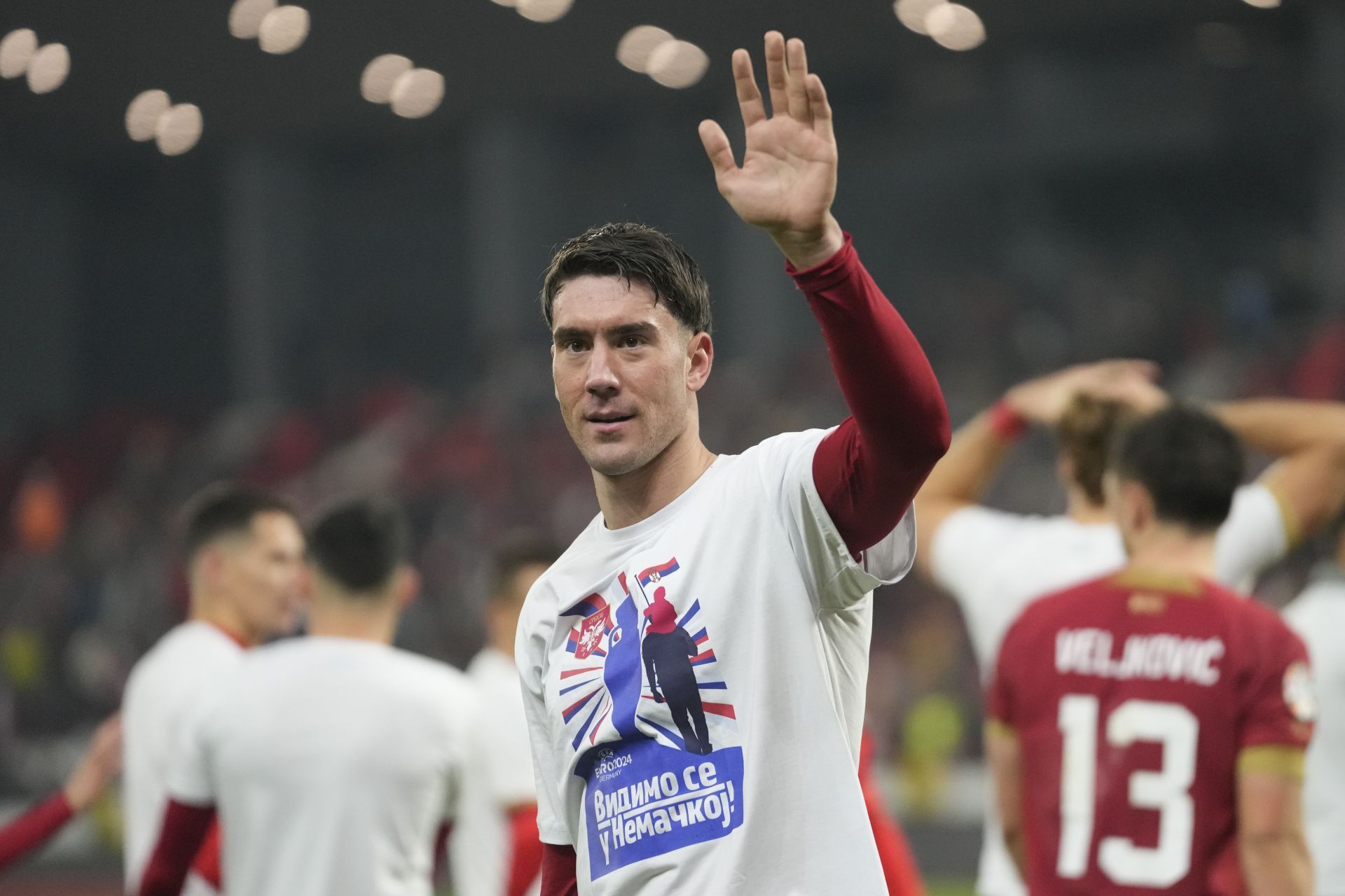 Dusan Vlahovic has admirers at the Santiago Bernabeu.