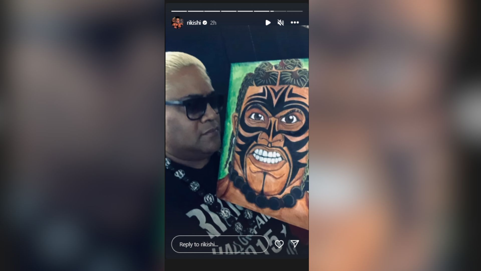 A screenshot of Rikishi&#039;s Instagram story.