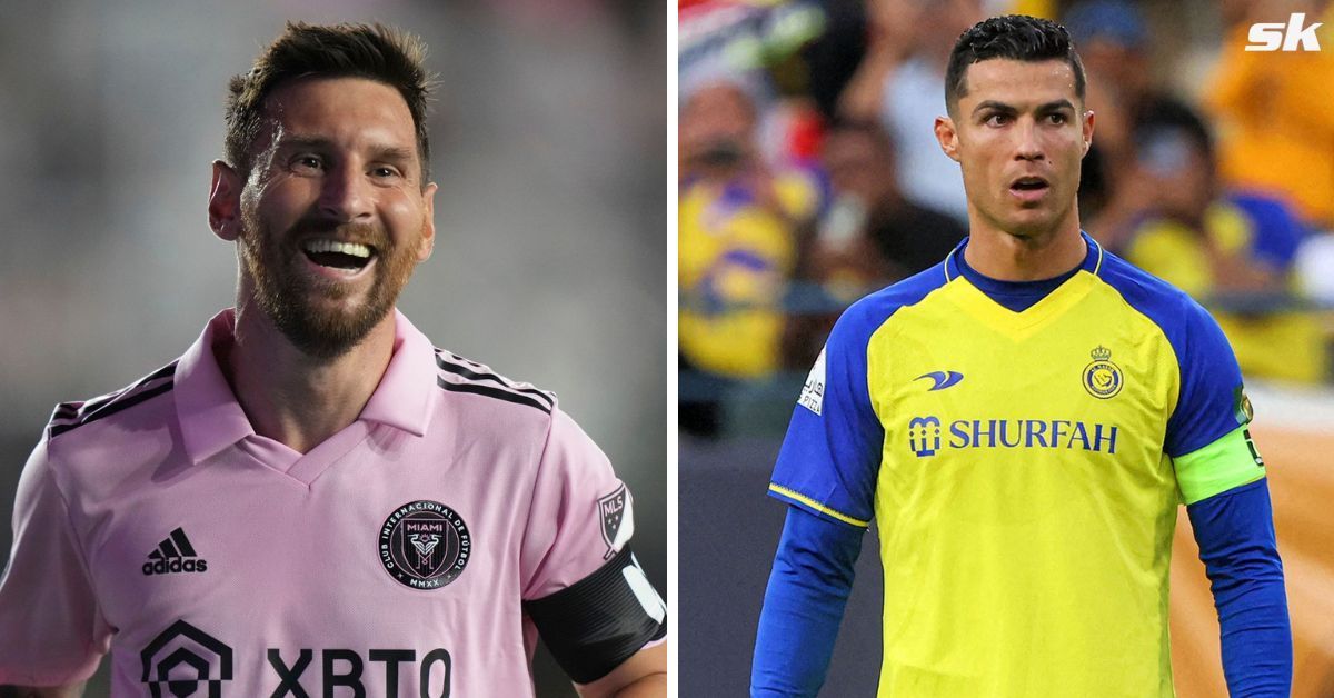 Lionel Messi and Cristiano Ronaldo (via Getty Images)