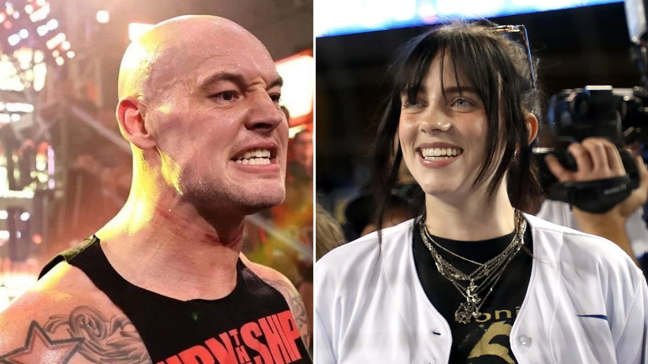 Baron Corbin (left); Billie Eilish (right)