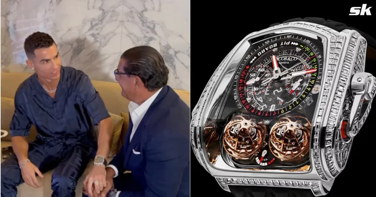 Cristiano Ronaldo has flaunted a unique watch.