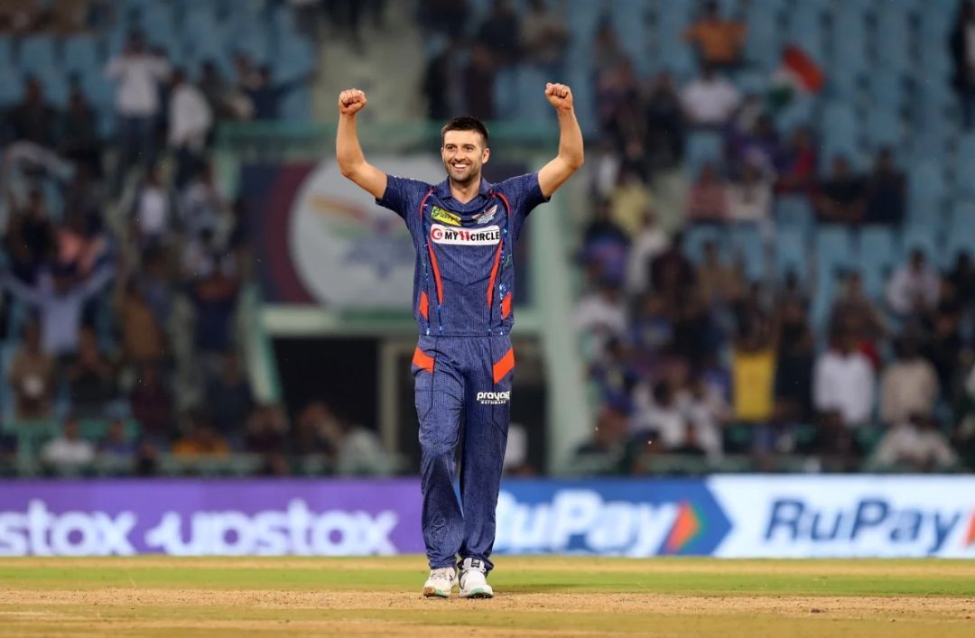 Mark Wood celebrating a wicket for Lucknow Super Giants [Getty Images]