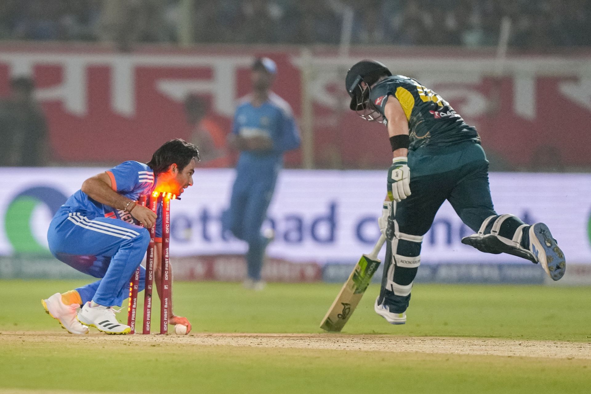 Ravi Bishnoi missed a run-out, dropped a catch, and went for 54