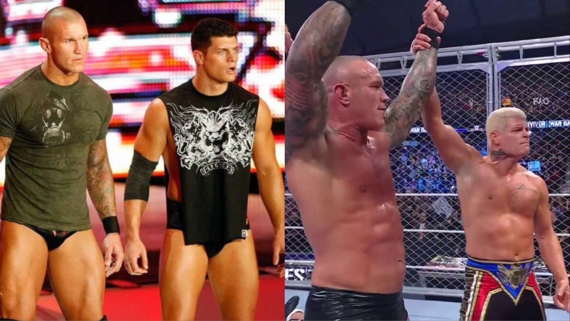 Randy Orton and Cody Rhodes over the years.