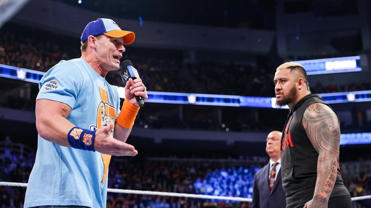 John Cena and Solo Sikoa were face-to-face on SmackDown