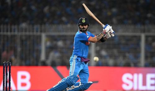 Virat Kohli brought up his record-leveling 49th ODI century.