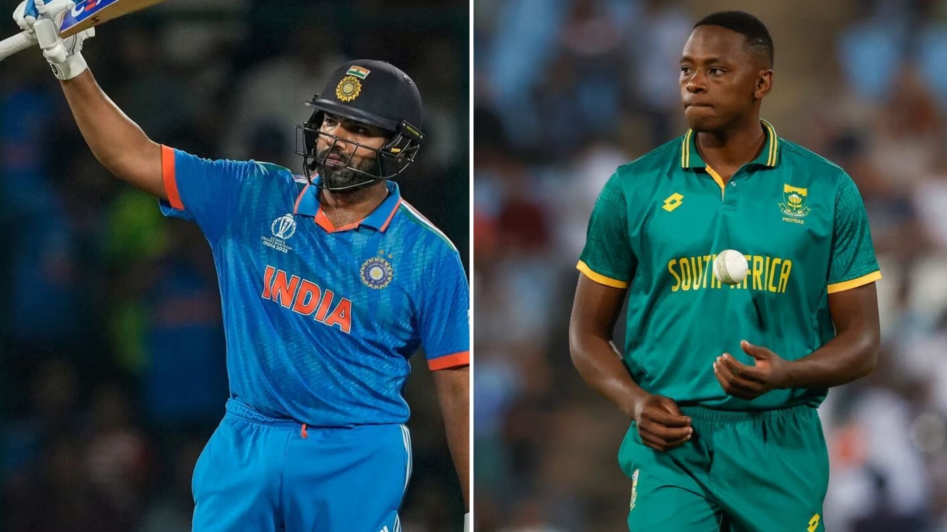 Rohit Sharma (L) &amp; Kagiso Rabada is an intriguing match-up to look forward to (P.C.:ICC &amp; X)