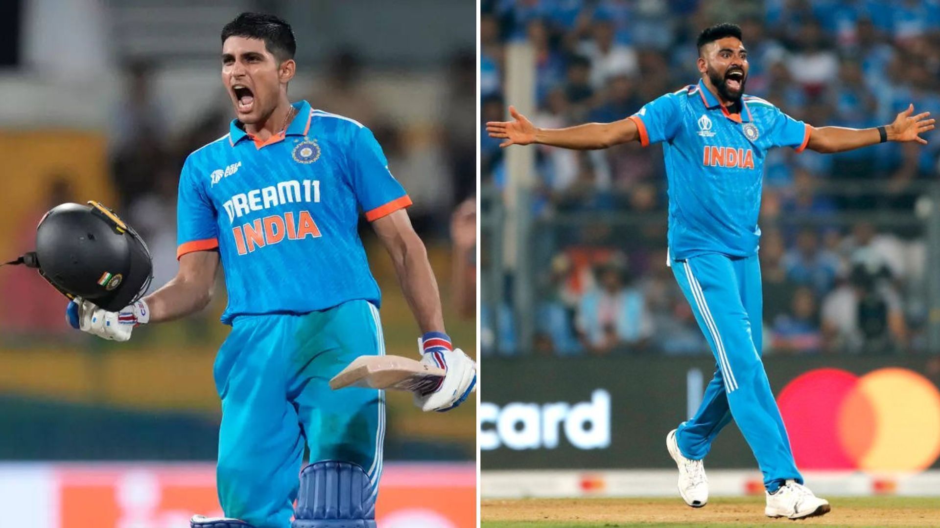 Shubman Gill (L) &amp; Mohammed Siraj reign supreme in latest ICC ODI Rankings (P.C.:X)