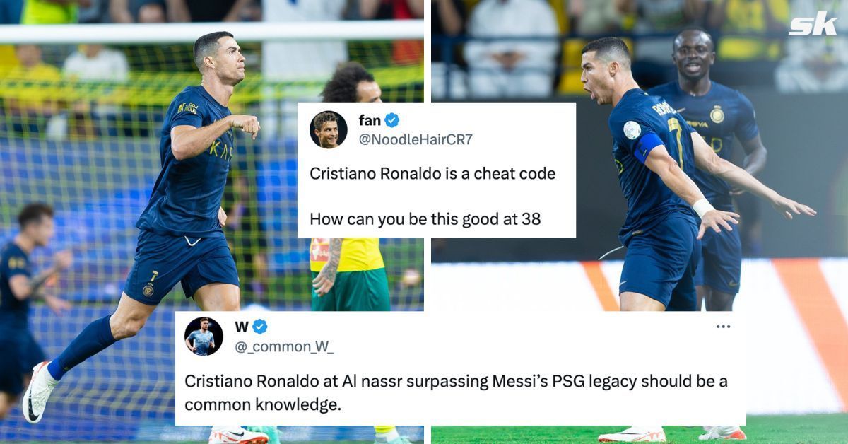 &ldquo;Cristiano Ronaldo is a cheat code&rdquo;, &ldquo;Surpassing Messi&rsquo;s PSG legacy&rdquo; - Twitter explodes as Ronaldo scores to help Al-Nassr seal 2-0 win over Al-Khaleej