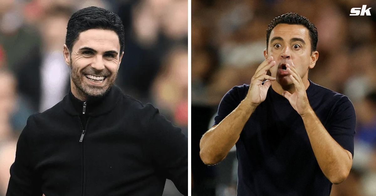 Mikel Arteta and Xavi (via Getty Images)