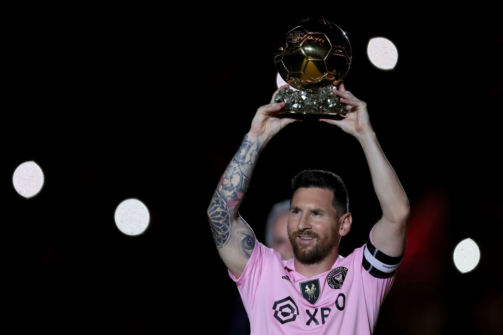 The Inter Miami hero picked up his eighth Ballon d&#039;Or.