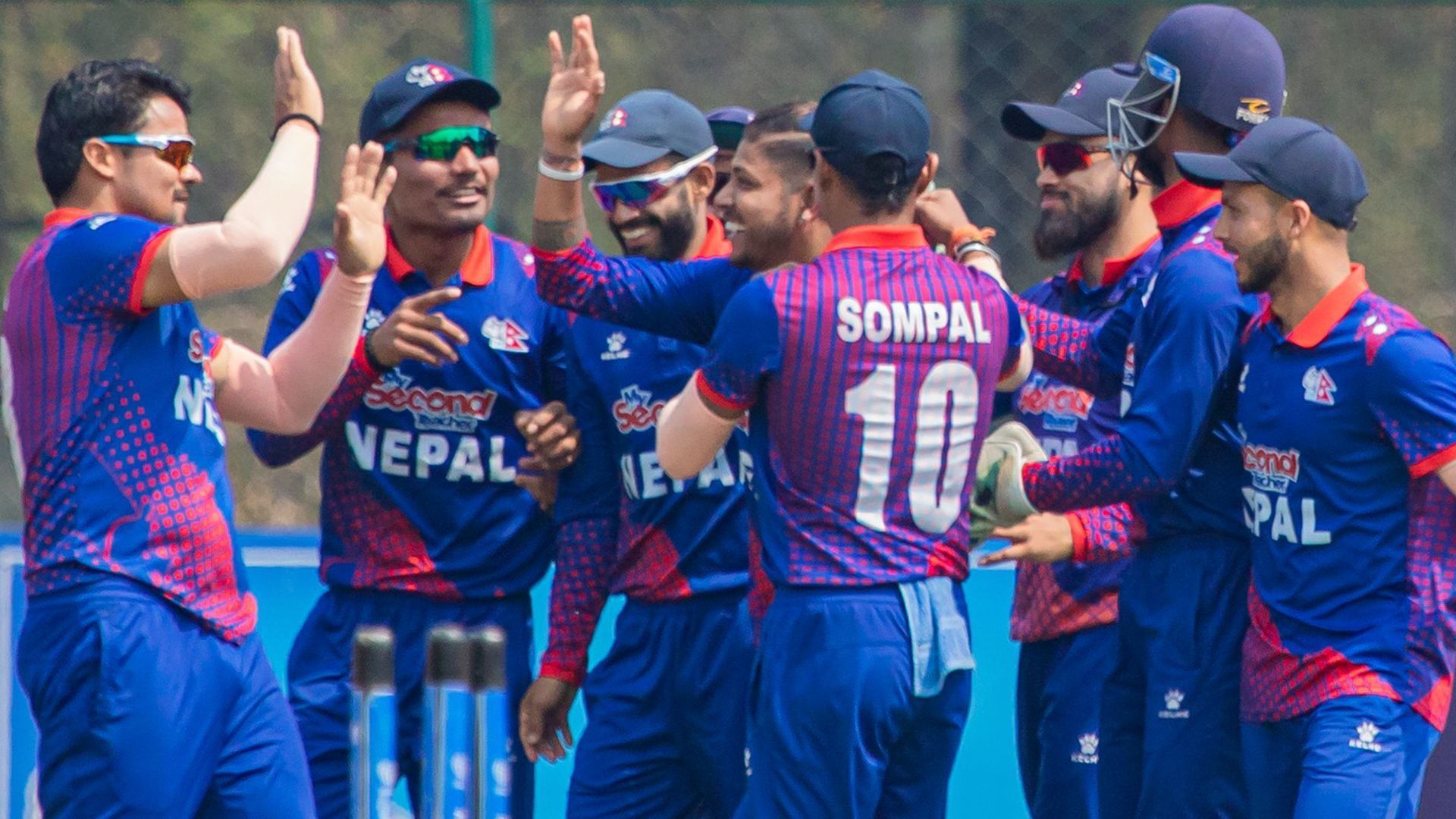 Nepal Cricket Team players celebrate a wicket (Image Credits: ICC Cricket World Cup)