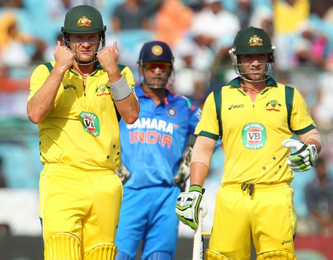 Shane Watson and Phil Hughes vs India in 2013 [Getty Images]