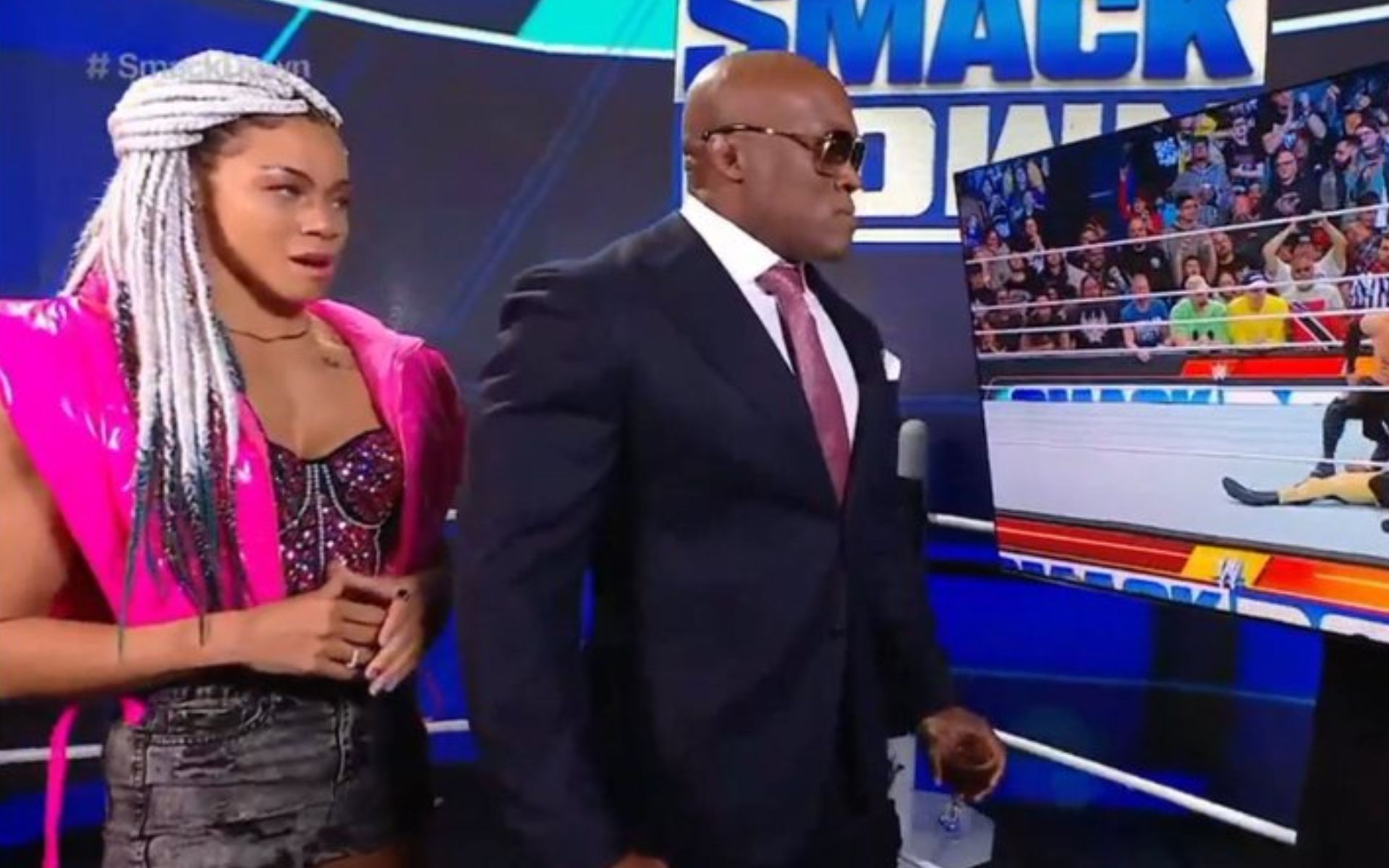 Lashley was NOT happy at how things went down