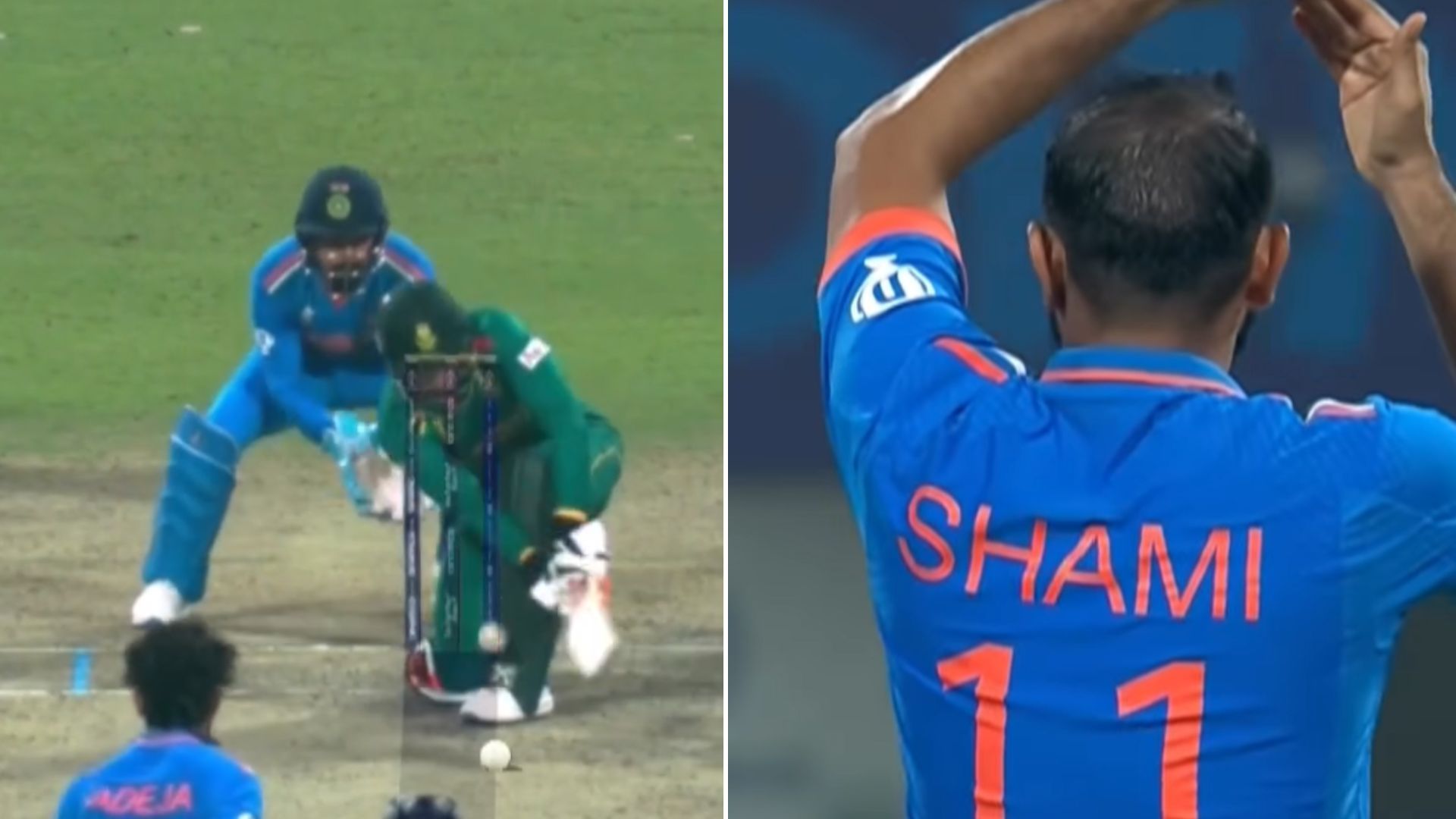 Snippets from two magnificent DRS calls from India (P.C.:ICC)