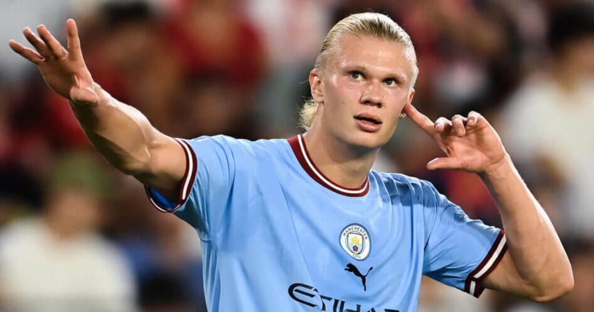 Manchester City striker Erling Haaland 