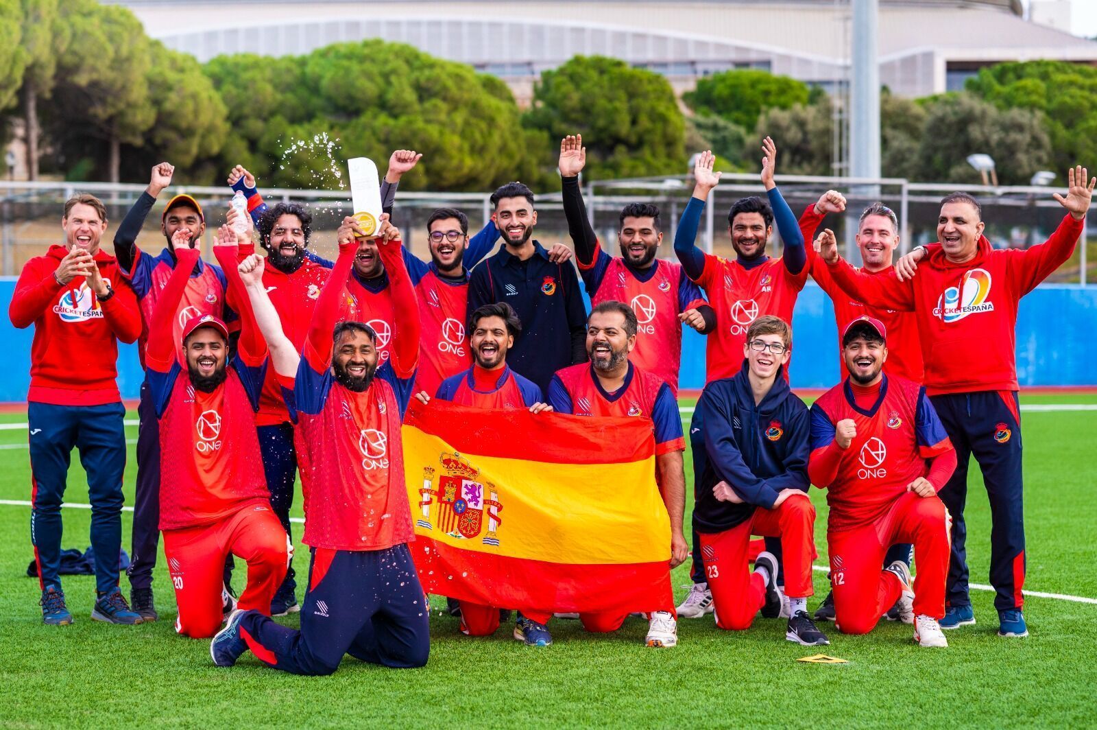 Spain Cricket Team wins ECI Spain 2023 (Image Courtesy: Twitter/European Cricket)