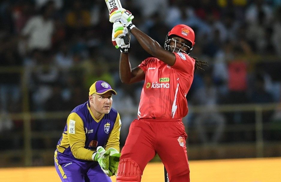 Chris Gayle in action (Image Courtesy: www.llct20.com)
