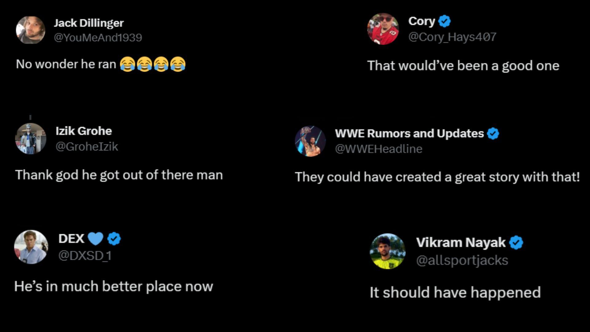 Screenshot of fans&#039; reactions on Twitter.