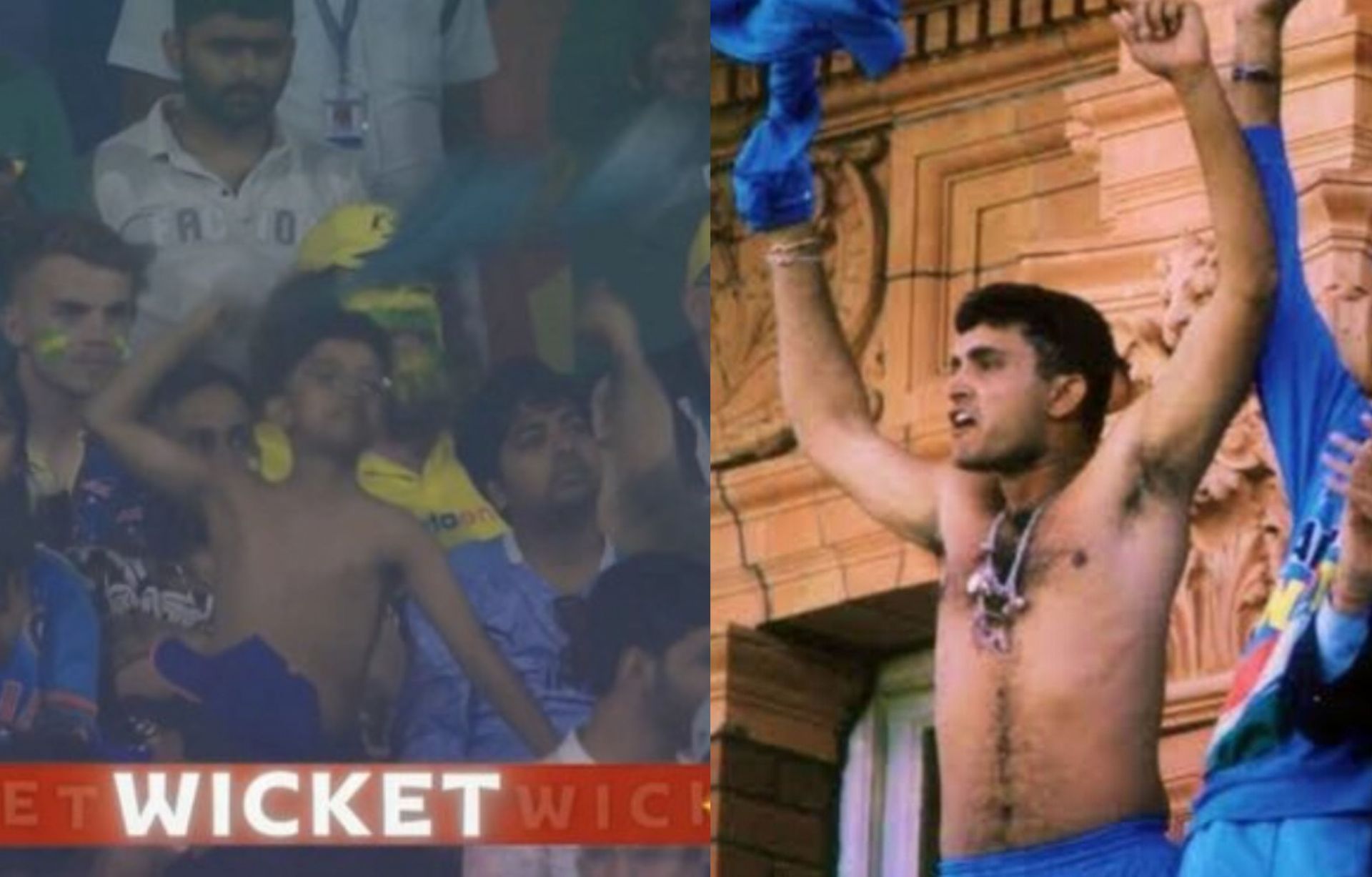 A young fan celebrates passionately after a wicket on Thursday at Eden Gardens. 