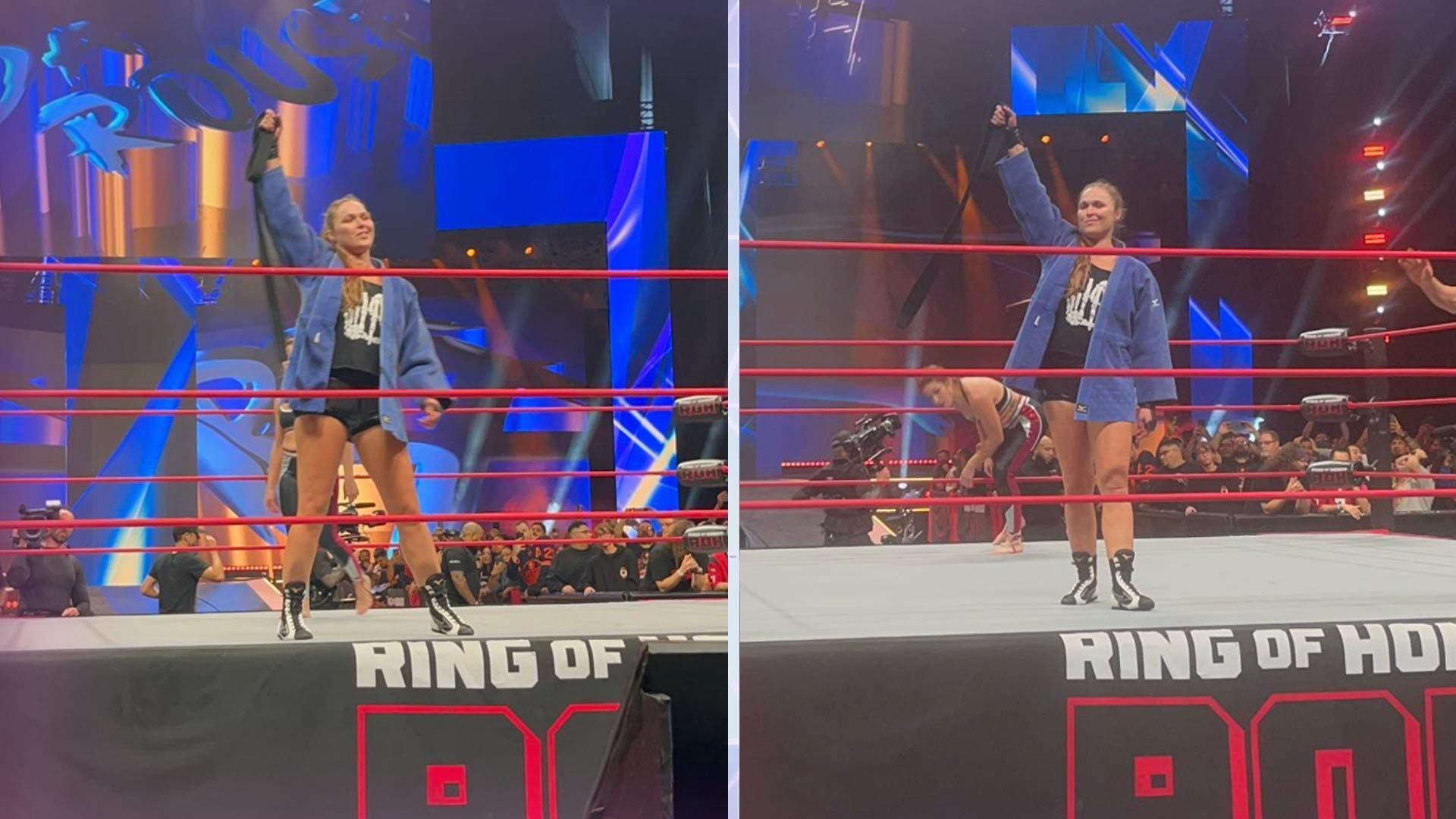 Ronda Rousey made her ROH debut at the show