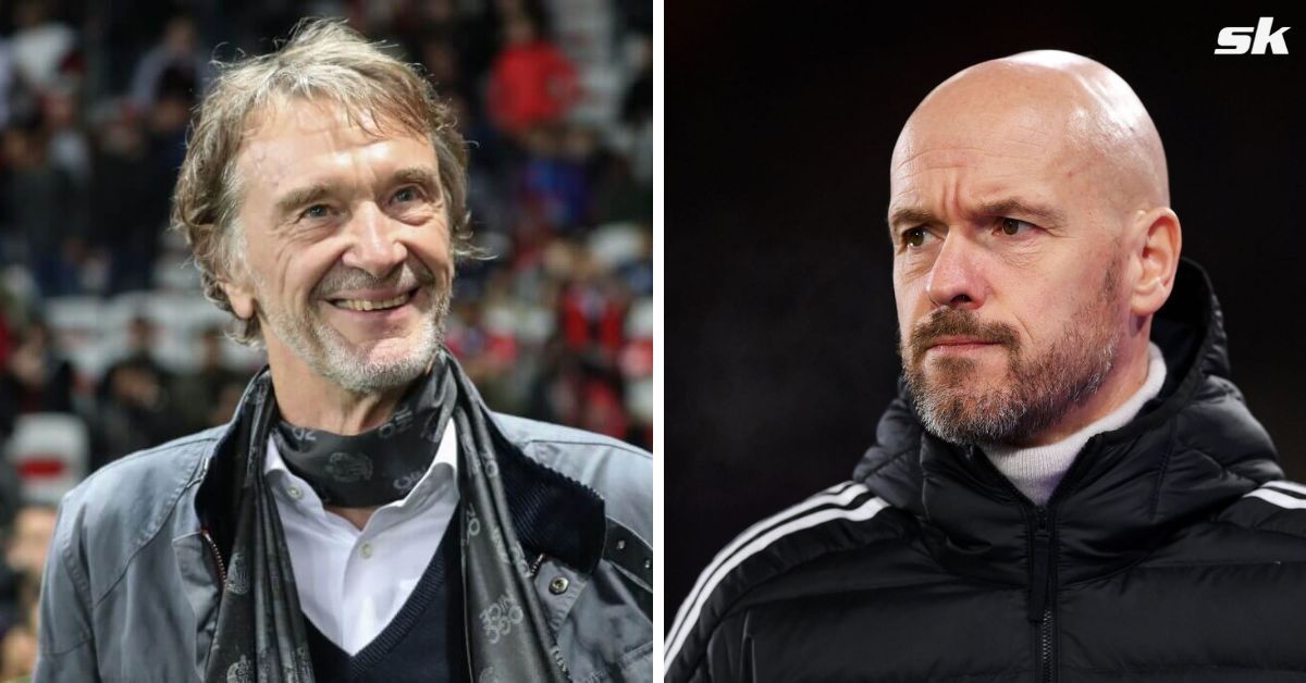 Sir Jim Ratcliffe (left) and Manchester United boss Erik ten Hag