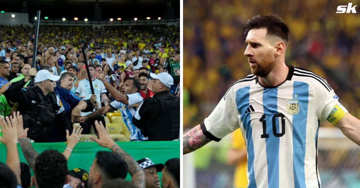 Lionel Messi not happy with Brazil police