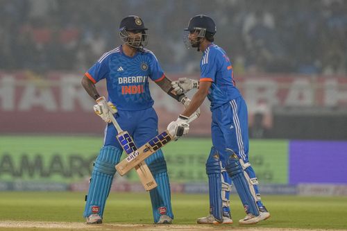 Suryakumar Yadav and Tilak Varma vs Australia [Getty Images]