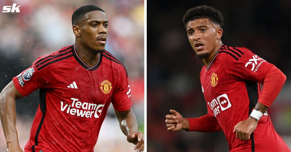 Anthony Martial (left) and Jadon Sancho (right)
