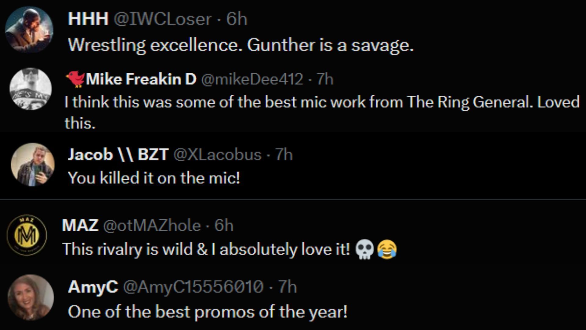 Fan reactions to the promo on Twitter