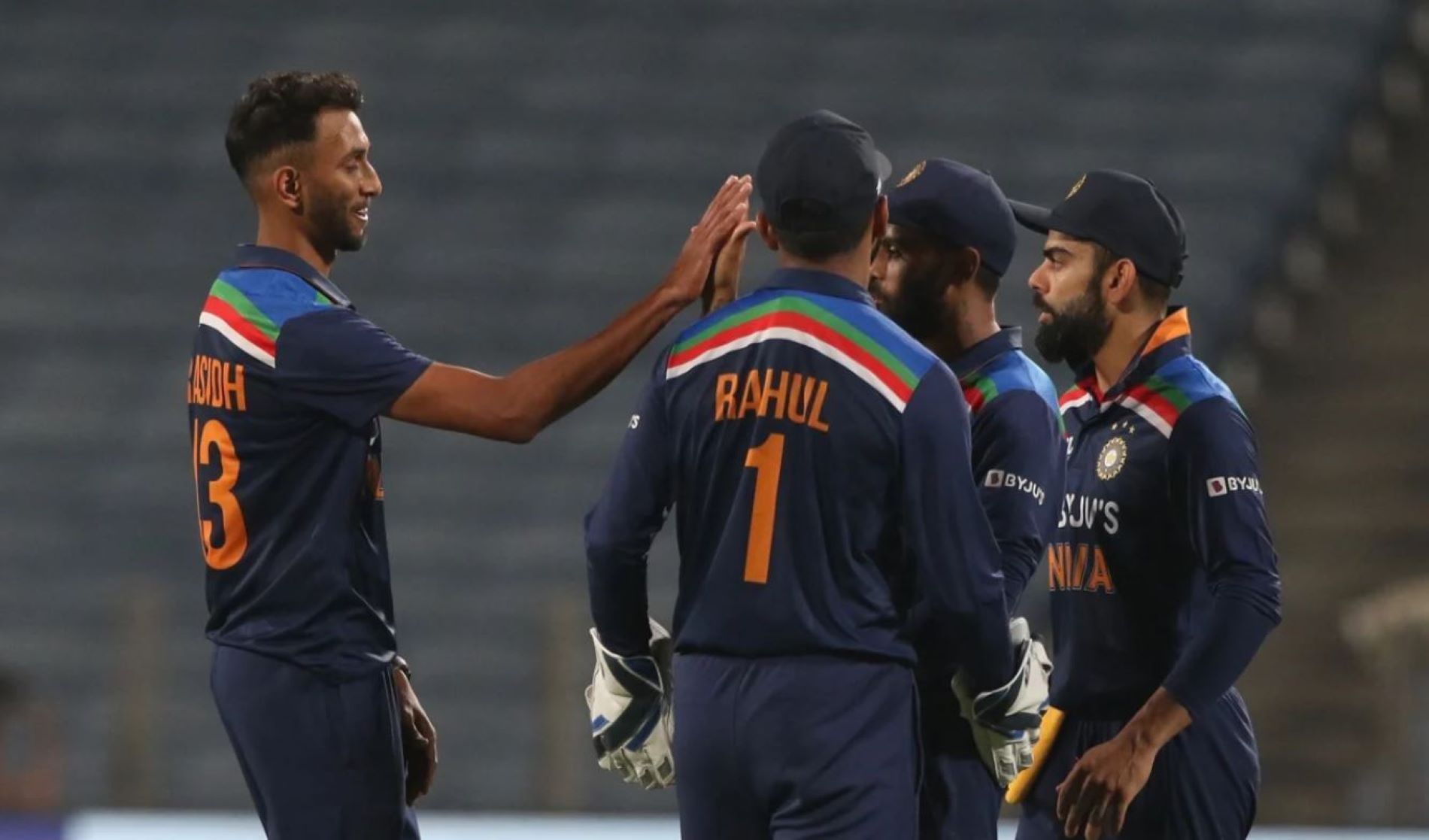 Prasidh picked up four wickets on his ODI debut in Pune.