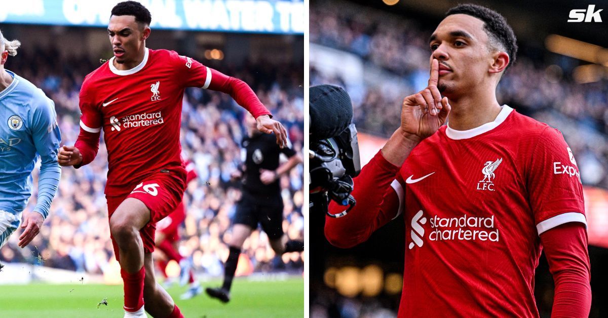 Liverpool star Trent Alexander-Arnold silences England legend with goal after he makes &lsquo;nervous kitten&rsquo; claim on commentary 