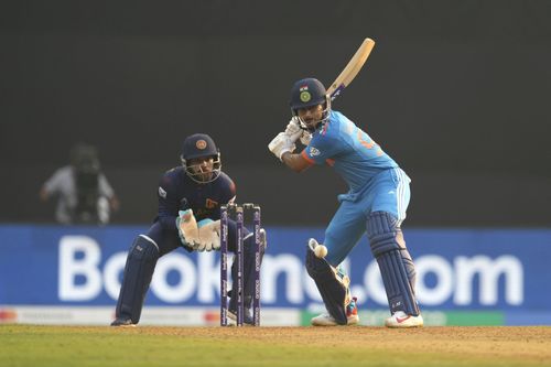 Shreyas Iyer struck three fours and six sixes during his innings. [P/C: AP]