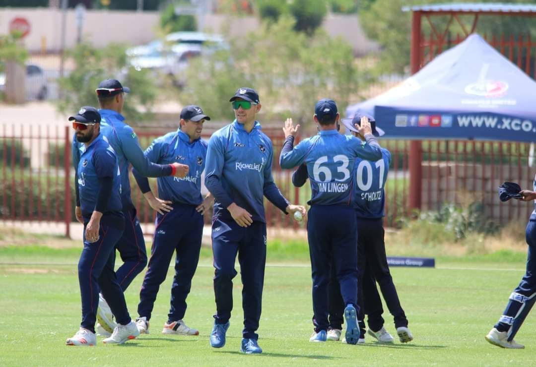 Namibia Cricketers in action. (Photo Credits: Namibia Cricket)