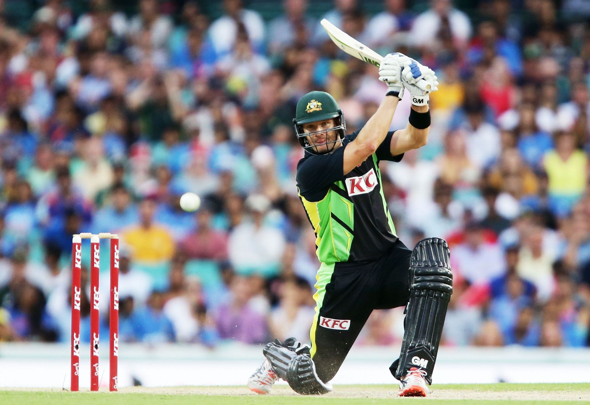 Shane Watson during Australia v India - T20I Game 3 in Sydney [Getty Images]