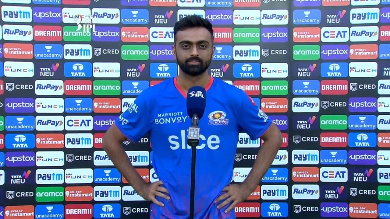 Jaydev Unadkat speaking to the broadcasters (Image Courtesy: IPLT20)