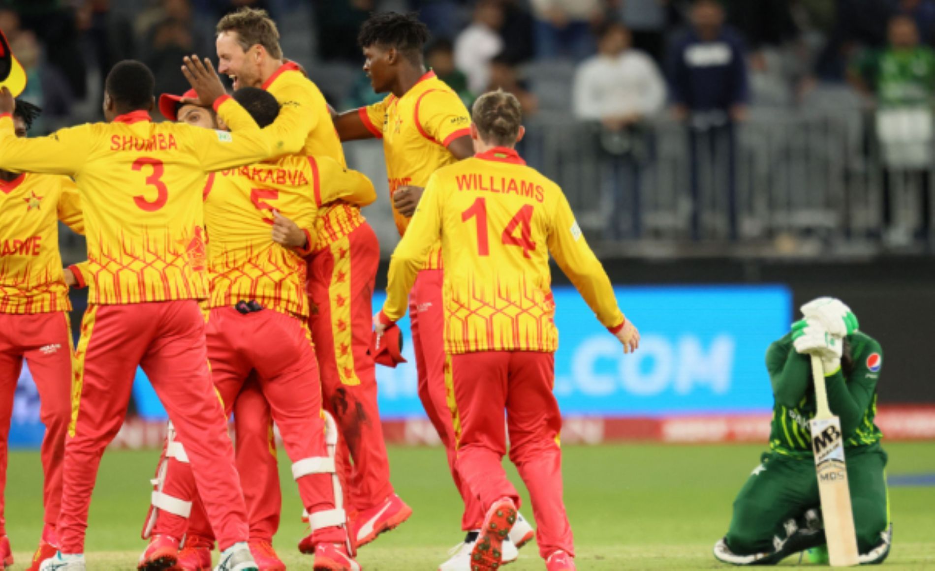 Zimbabwe stunned Pakistan in the 2022 T20 World Cup at Perth.