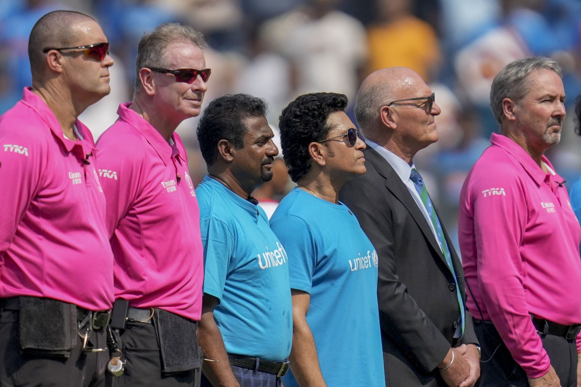 Sachin Tendulkar was in attendance for India&#039;s World Cup clash against Sri Lanka