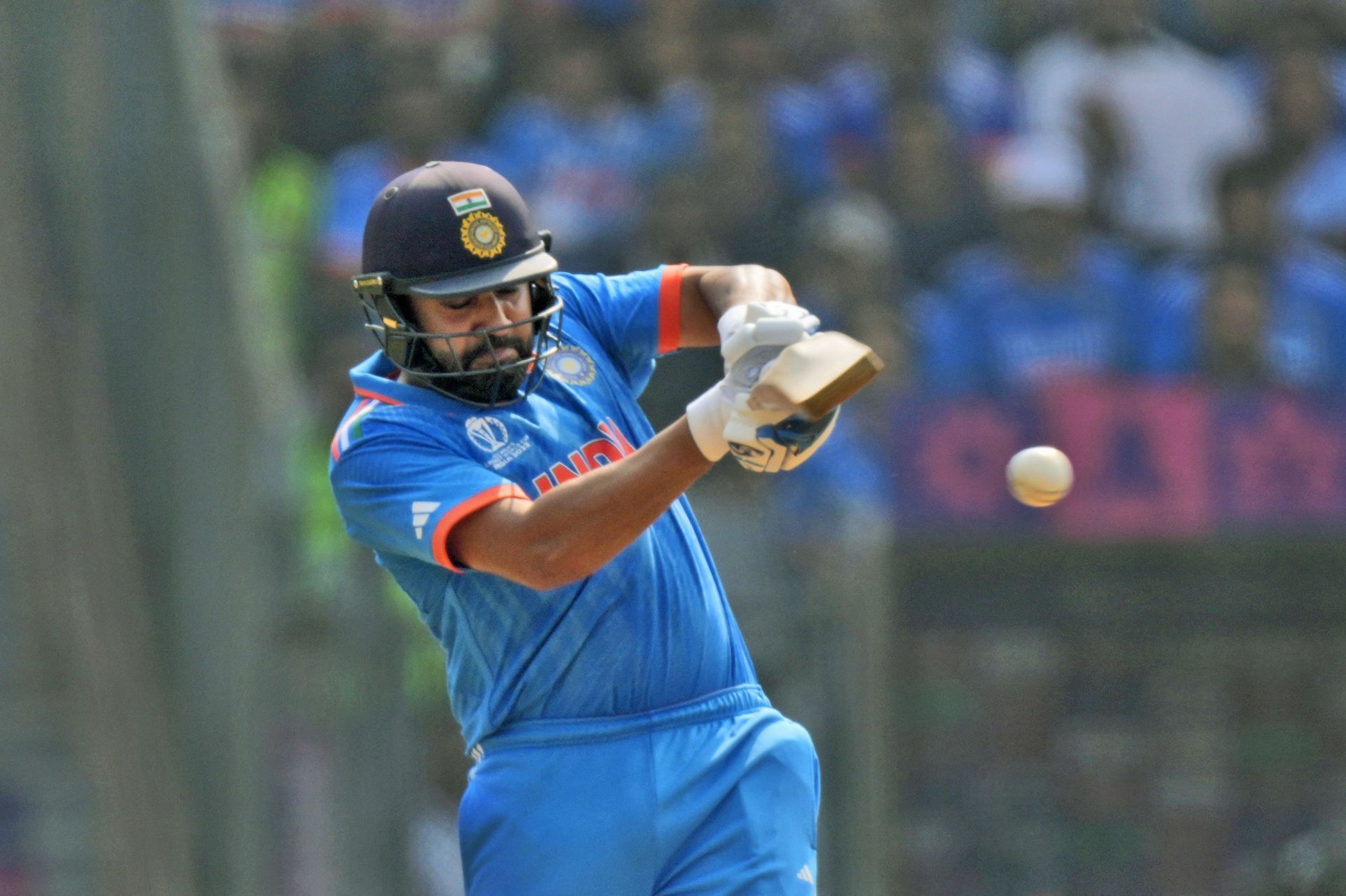 India's skipper was positive in the powerplay once again