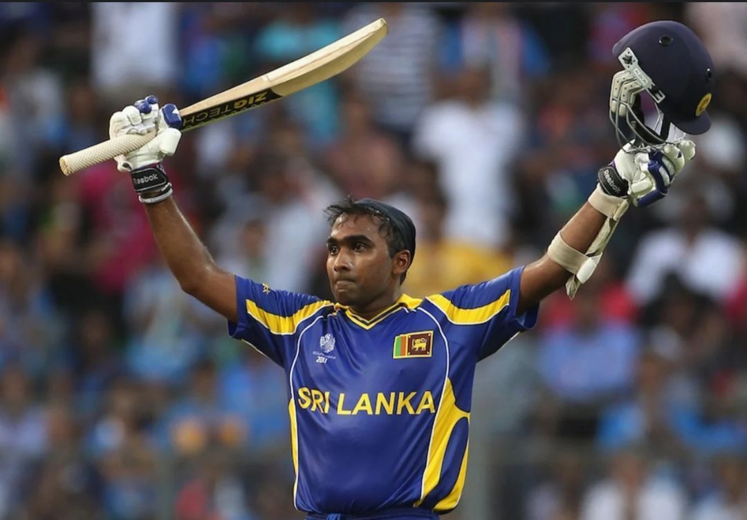 Mahela Jayawardene for Sri Lanka vs India 2011 ODI World Cup Final [Getty Images]